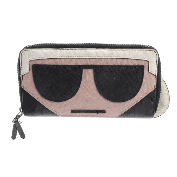 Geldbörse, in Mehrfarbig, Leder, Karl Lagerfeld