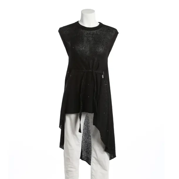 Top, in Black, Linen, Brunello Cucinelli