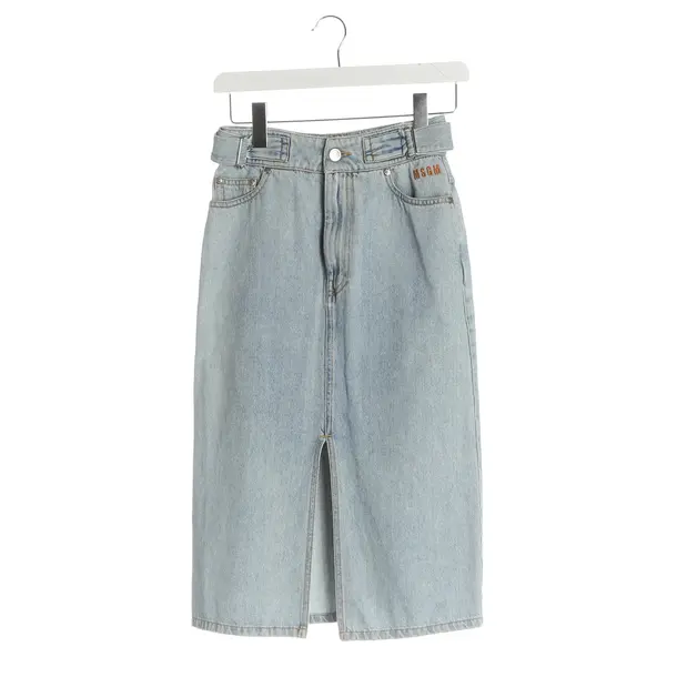 Gonna, in Azzurro, Cotone, MSGM