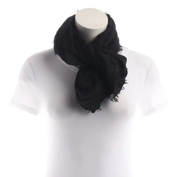 Shawl, in Black, Cotton, Elisabetta Franchi