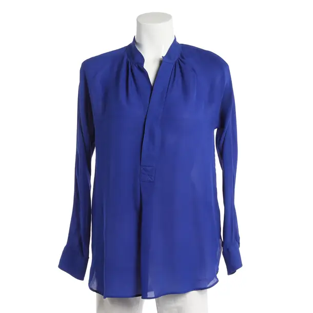 Blouse, in Blue, Silk, Polo Ralph Lauren