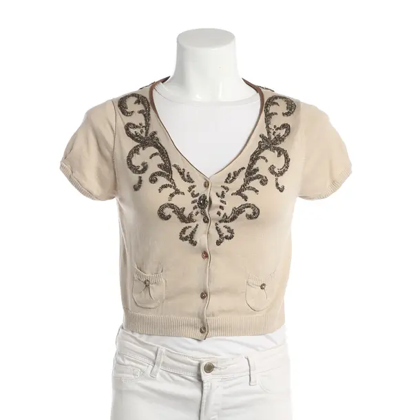 Strickjacke, in Beige, Seide, Maliparmi