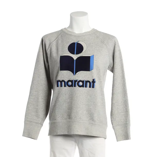 Sweatshirt, in Hellgrau, Baumwolle, Isabel Marant Étoile