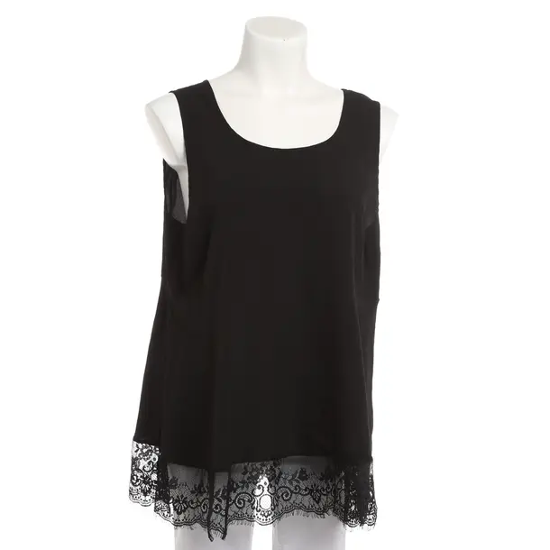 Top, in Black, Polyester, Twin Set