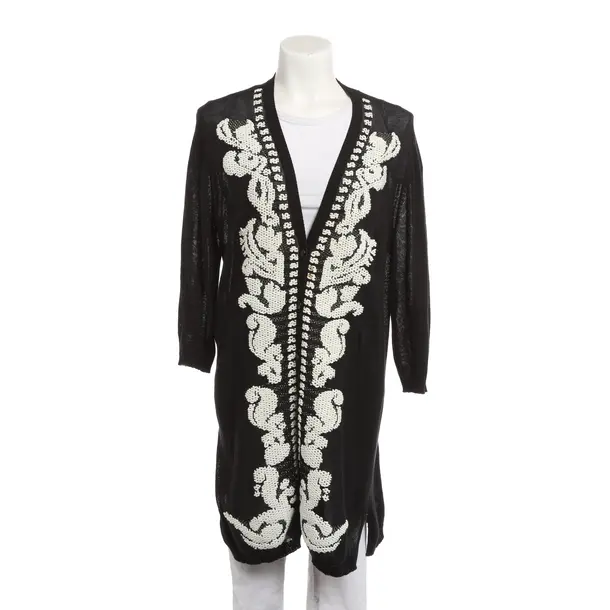 Strickjacke, in Schwarz, Baumwolle, Twin Set