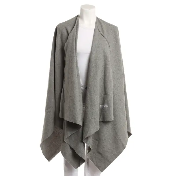 Poncho, in Gray, Wool, Moschino