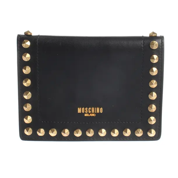 Geldbörse, in Schwarz, Polyamid, Moschino