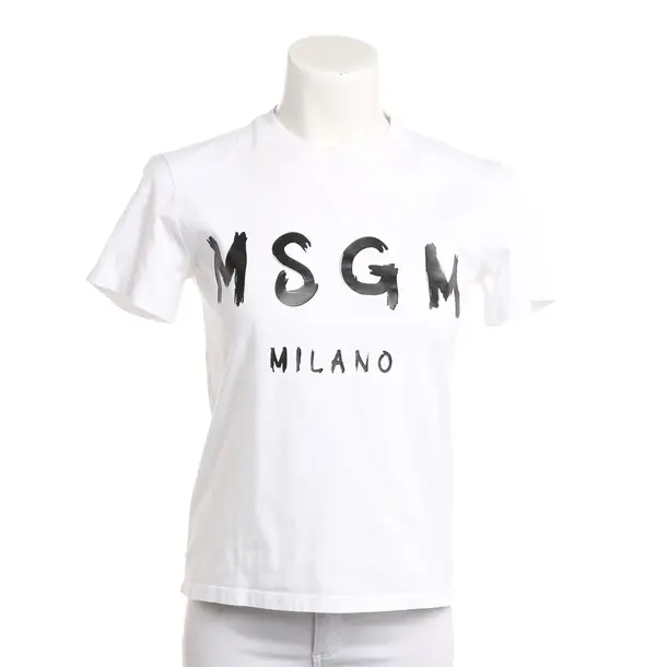 Shirt, in Weiß, Baumwolle, MSGM
