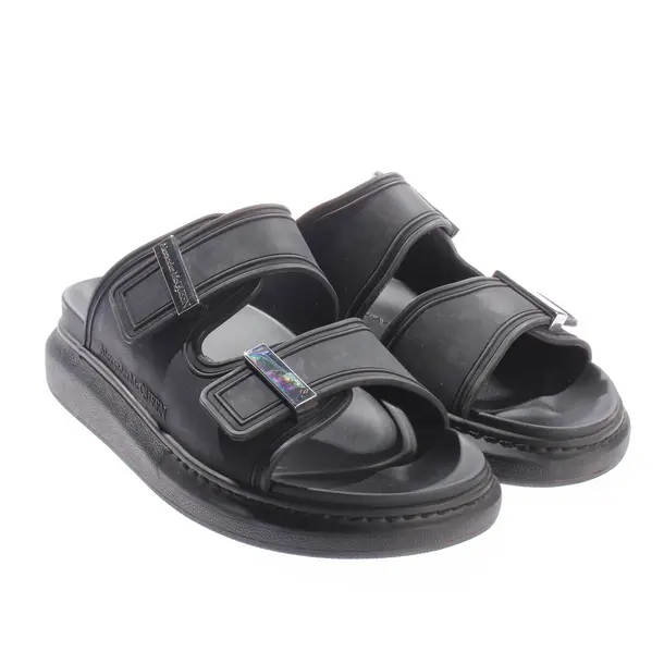 Slides, in Black, Alexander McQueen