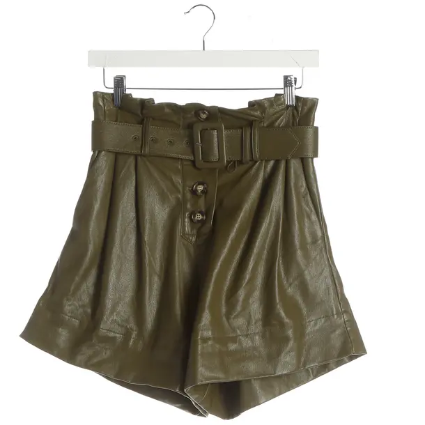 Shorts, in Olive Green, Polyester, self-portrait