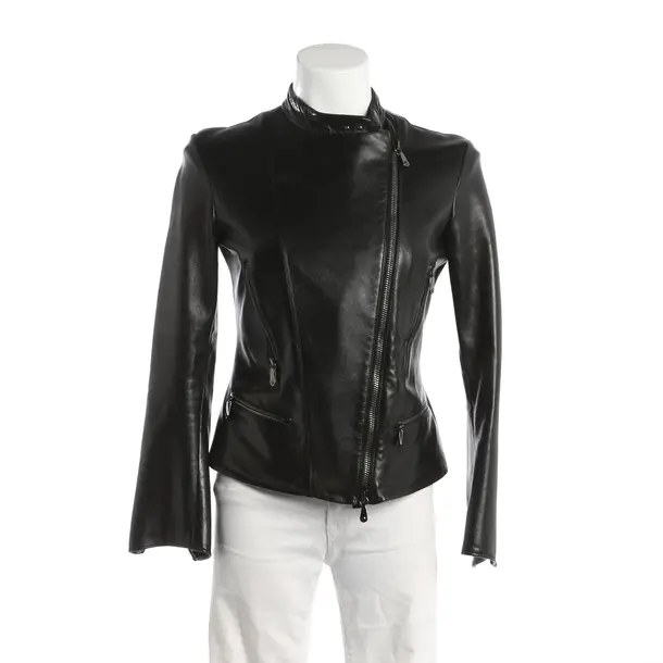Sheepskin Jacket, in Black, Leather, Ermanno Scervino