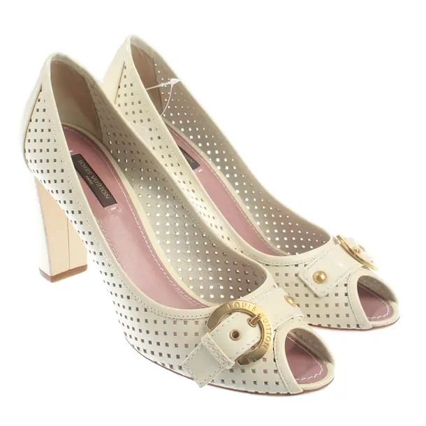 Peeptoes, in Beige, Louis Vuitton