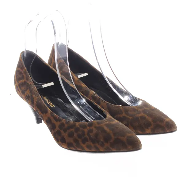 Pumps, in Dunkelbraun, Saint Laurent