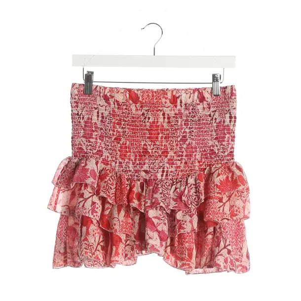 Rock, in Rot, Seide, Isabel Marant