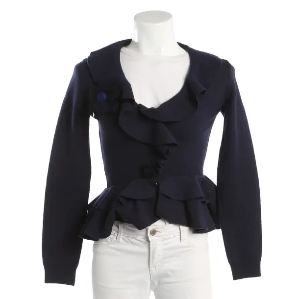 Strickjacke, in Navy, Wolle, Moschino