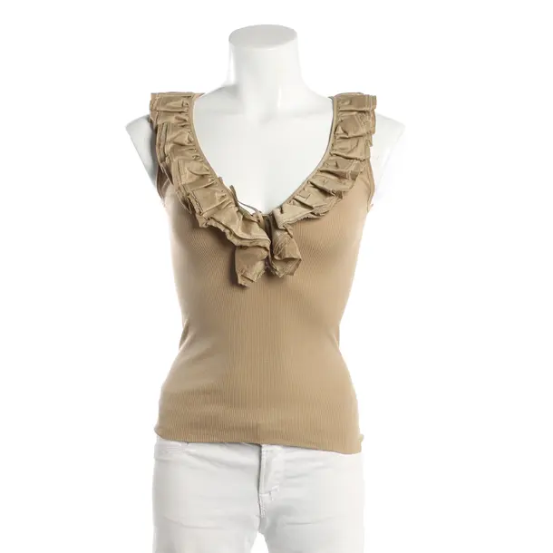 Top, in Camel, Baumwolle, Ralph Lauren Purple Label