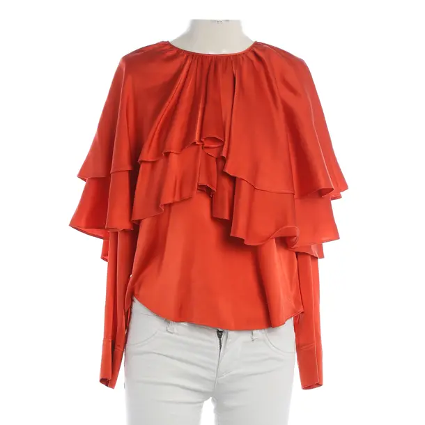 Bluse, in Dunkelorange, Seide, Forte_Forte