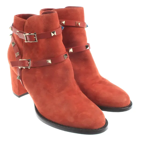 Ankle Boots, in Orange, Valentino