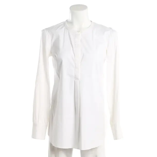 Blouse, in White, Cotton, Brunello Cucinelli