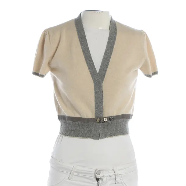 Cardigan, in Beige, Wool, Brunello Cucinelli