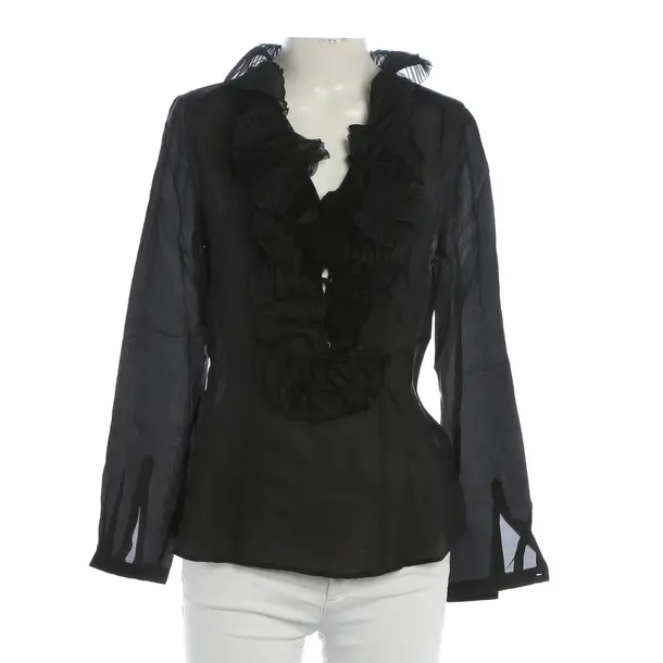 Bluse, in Schwarz, Seide, Ermanno Scervino