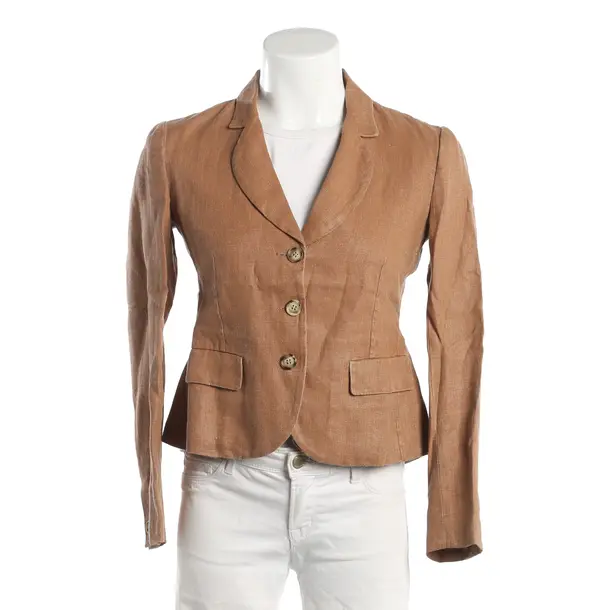 Blazer, in Braun, Leinen, Prada Linea Rossa