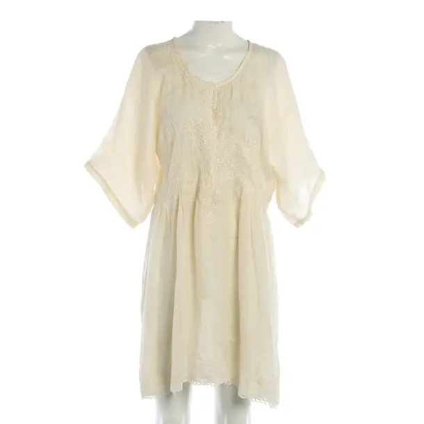Kleid, in Beige, Leinen, Ermanno Scervino
