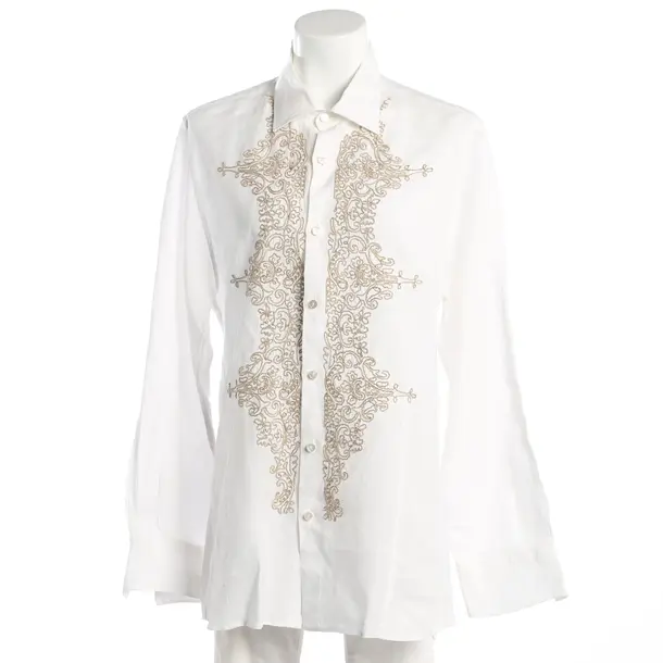 Bluse, in Weiß, Leinen, Ermanno Scervino