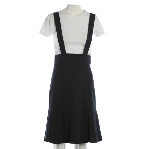Dress, in Navy, Wool, Karl Lagerfeld