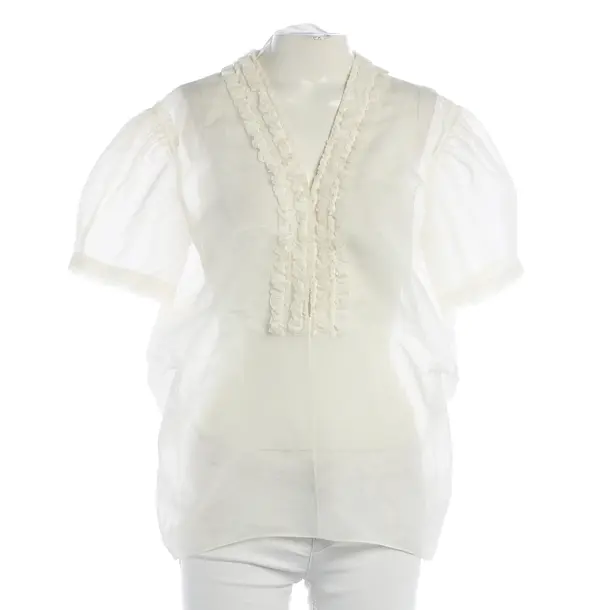 Bluse, in Beige, Baumwolle, Balenciaga