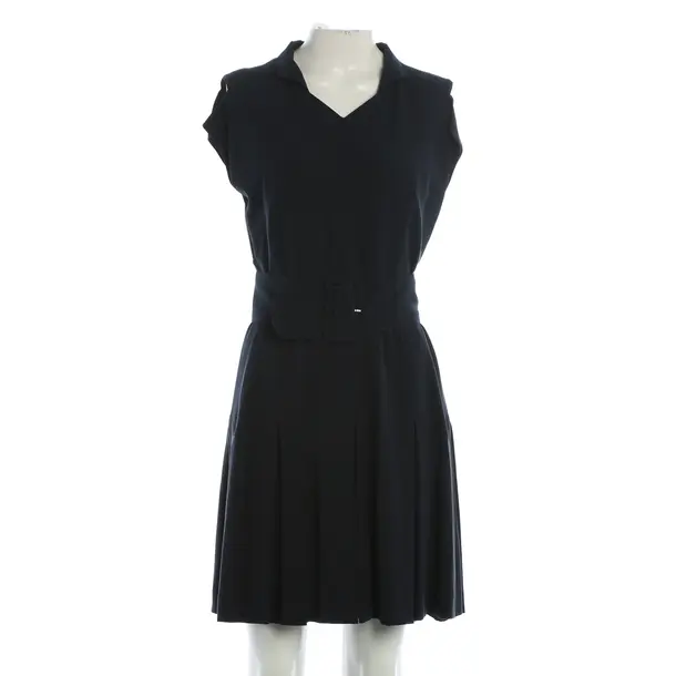 Dress, in Navy, Silk, Karl Lagerfeld