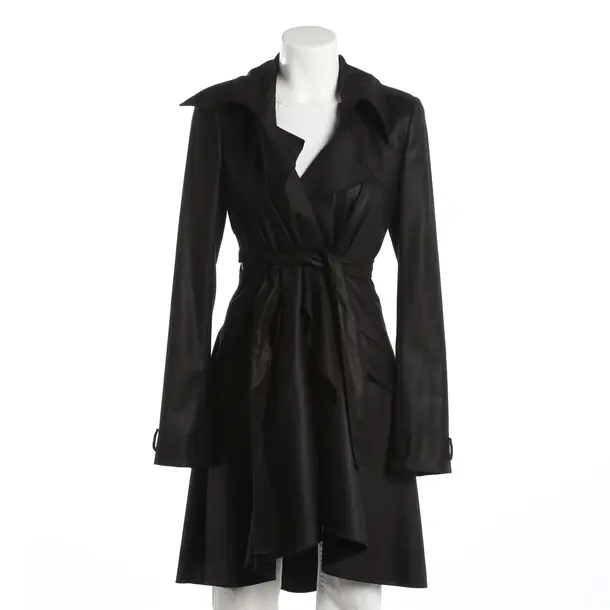 Mid-Season Coat, in Black, Wool, Karl Lagerfeld