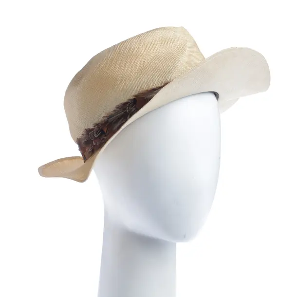 Hat, in Light Brown, Straw, Gucci