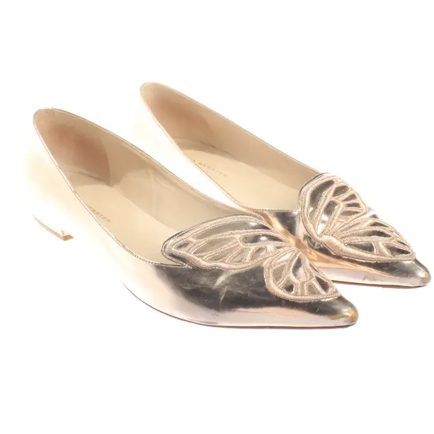 Ballet Flats, in Gold, Sophia Webster