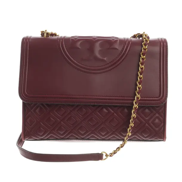 Schultertasche, in Bordeaux, Leder, Tory Burch