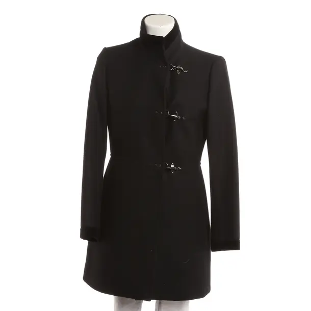 Winter Coat, in Black, Wool, Fay