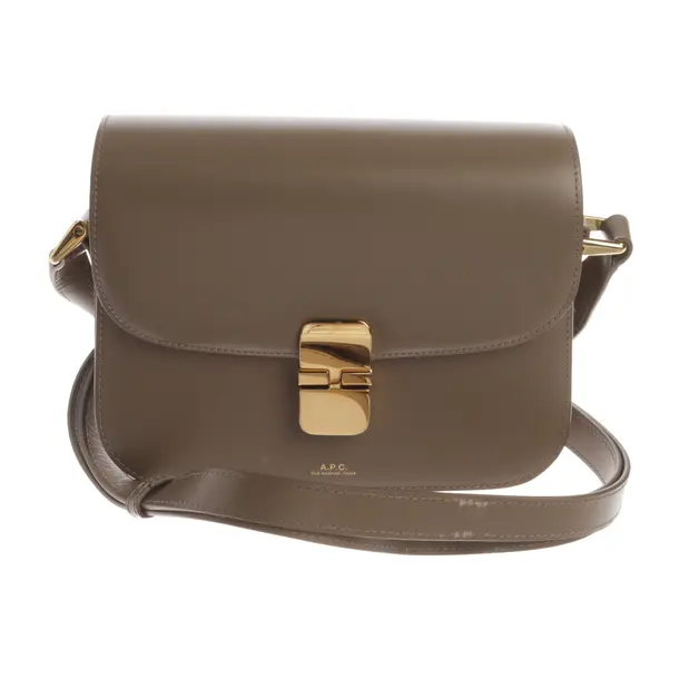 Shoulder Bag, in Brown, Leather, A.P.C