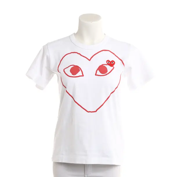 Shirt, in White, Cotton, Comme des Garcons