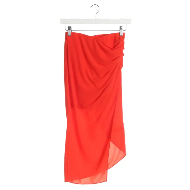 Skirt, in Dark Orange, Polyester, Helmut Lang