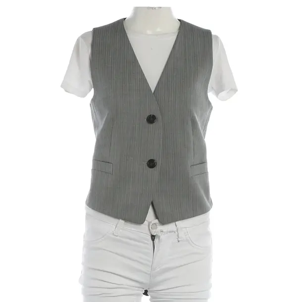 Weste, in Grau, Wolle, Helmut Lang