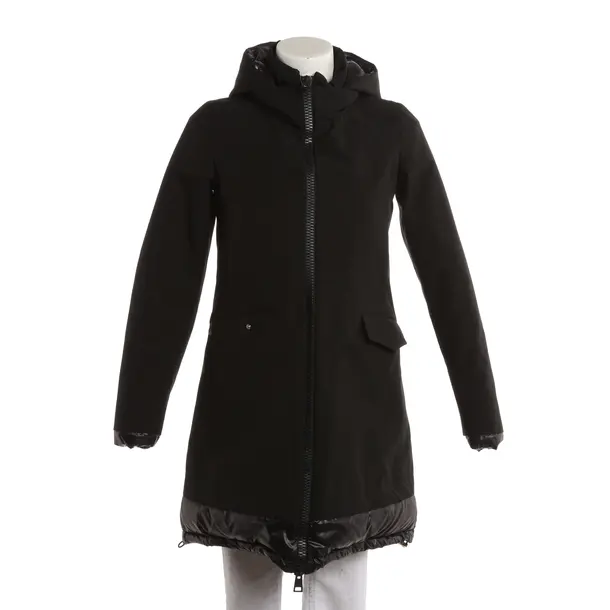 Winter Coat, in Black, Polyester, Herno