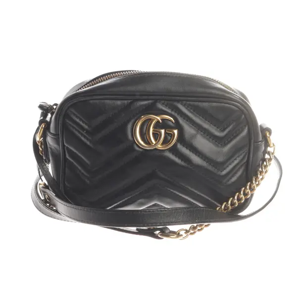 Shoulder Bag, in Black, Leather, Gucci
