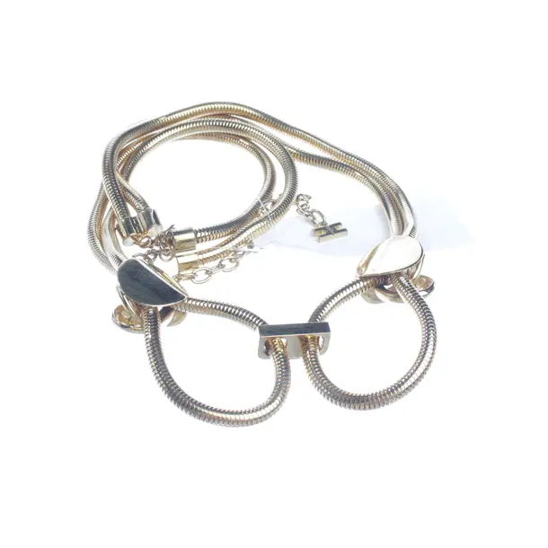 Belt, in Gold, Metal (metallic, metallised), Elisabetta Franchi