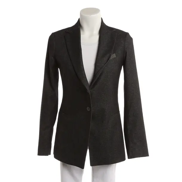 Blazer, in Dunkelgrau, Wolle, Fabiana Filippi