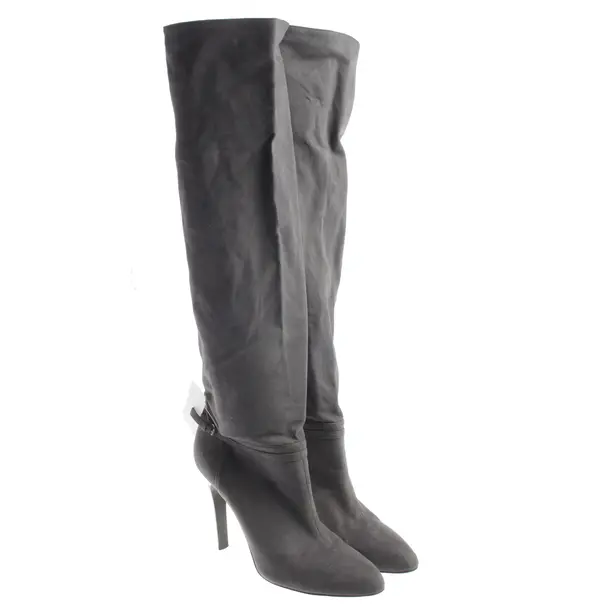 Overkneestiefel, in Grau, Stella McCartney