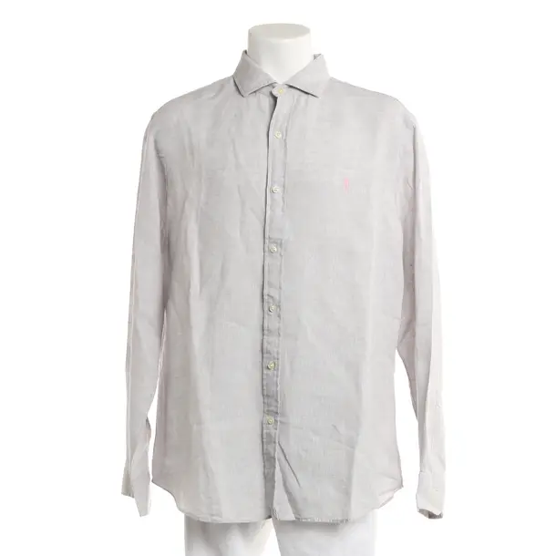 Hemd, in Hellgrau, Leinen, Polo Ralph Lauren