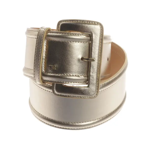 Gürtel, in Gold, Leder, Elisabetta Franchi