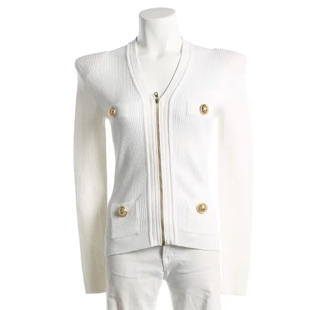 Cardigan, in Bianco, Viscosa, Balmain