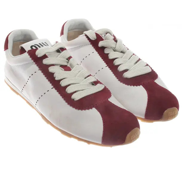 Sneakers, in Light Red, Miu Miu