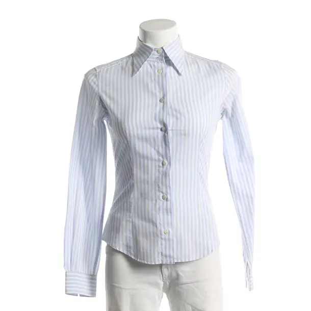 Bluse, in Hellblau, Baumwolle, Dolce & Gabbana